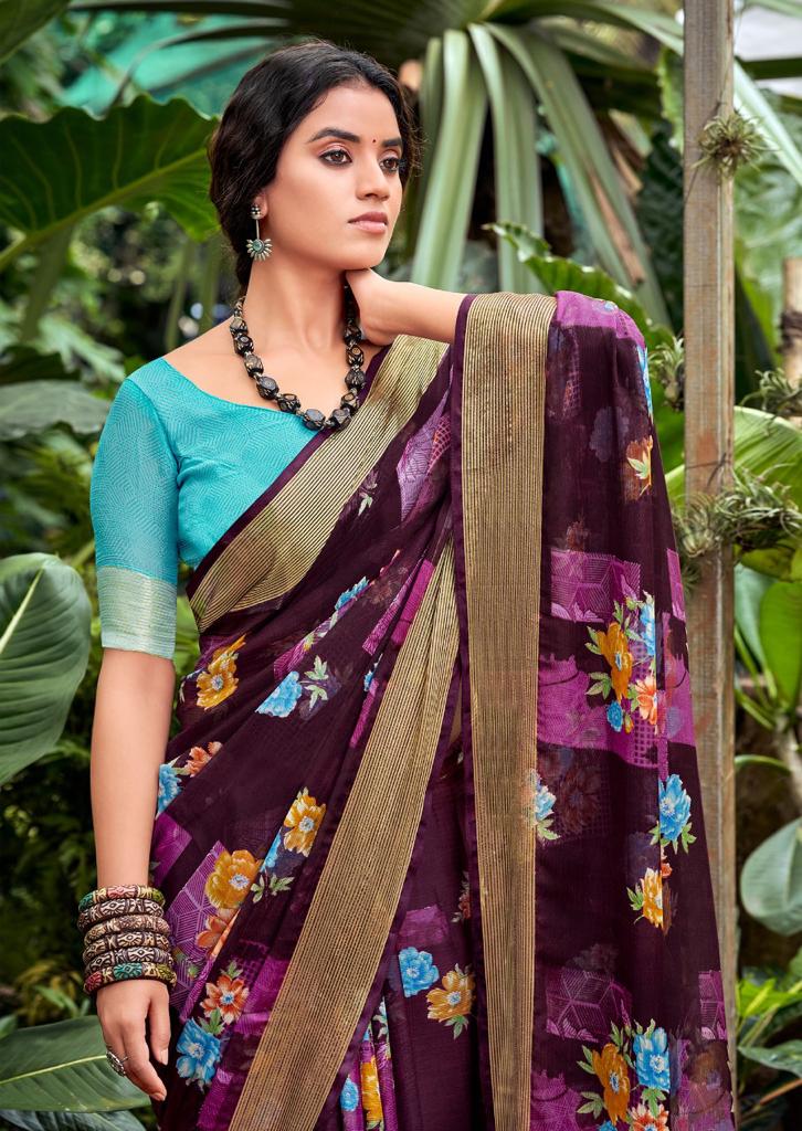 Kashvi Saheli 2701 Regular Wear Printed Wholesale Chiffon Sarees
